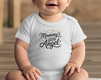 Mommy's Little Angel Onesie, Greek Baby Shower Gift