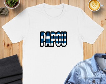 Papou Greek Grandpa Shirt Proud Greek Heritage Gift Tee Father’s Day Top Greek Family Apparel