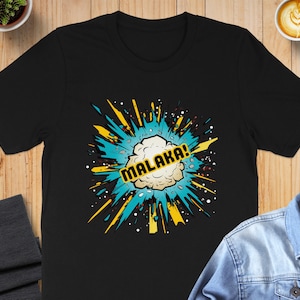 Malaka Greek Slang Shirt Funny Greek Comic Shirt Greek Heritage Tee Greek Word Shirt for Greeks Who Love Loud Greek Humor and Drama