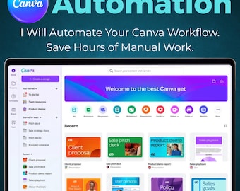 I Will Automate Your Canva Workflow – Save Hours of Manual Work – Aanva Automation, Automate Canva, Canva Workflow, Canva Content Automation