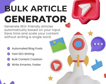 I Will Automate Bulk Creation of SEO-Optimized Articles for Your Blog, Bulk SEO Article Creation, Automate SEO Articles, Content Automation