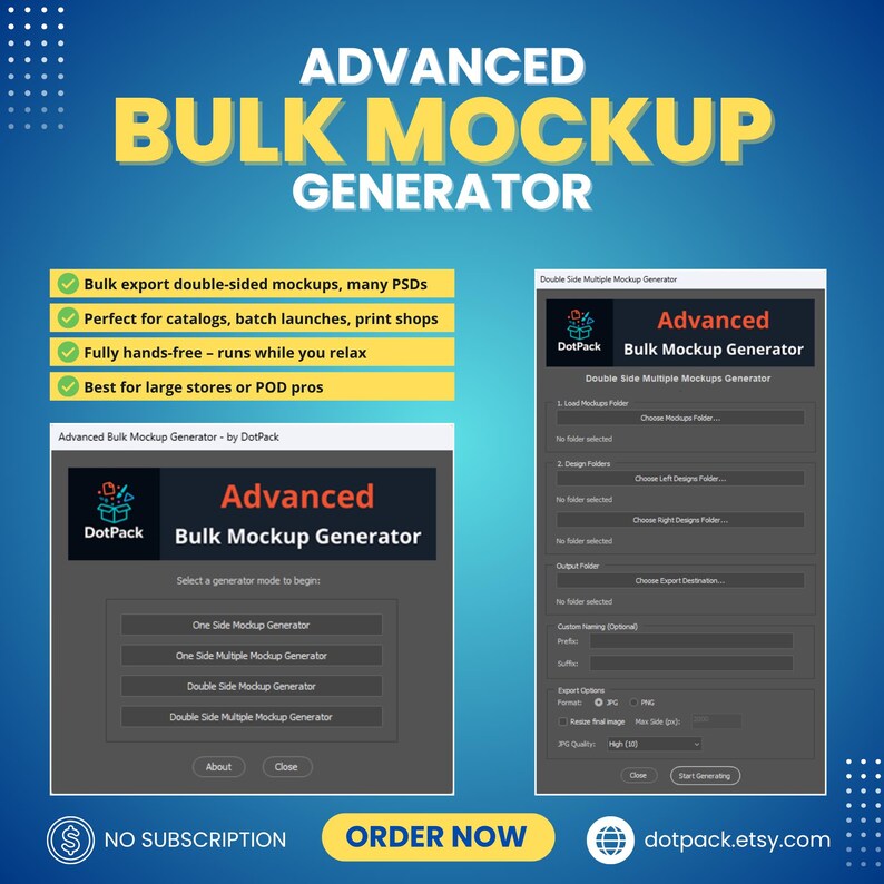 Advanced Bulk Mockup Generator Photoshop Plugin, Automate PSD Mockups ...
