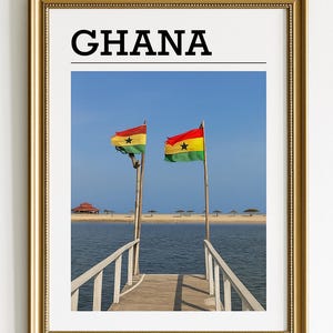 Ghana Druck Ghana Wandkunst Ghana Plakat Ghana Kunstwerk Afrika Foto Afrika Wandkunst Afrika Plakat