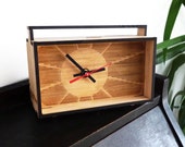 Pendulette de bureau en bambou