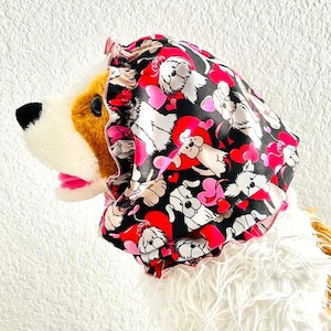 LOVE Paw Friends Cotton Snood Meal Time Long Ears Dog Snood Various Size 2 Styles Easy Wear Washable Cavalier & Cocker Spaniel Long Ear Dog