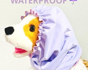 Waterproof Lavender Dog Snood: Long Ear Protection for Cavalier, Cocker Spaniel