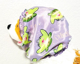 Satin Dog Snood: Frog Princess, Long Ear Cocker Spaniel & Cavalier