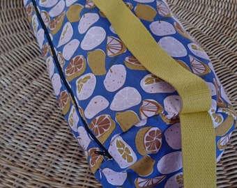 Sac à tapis de yoga, tissu japonais "citron"