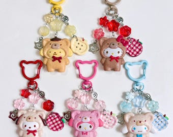 Handmade Sanrio Hello Kitty keychains