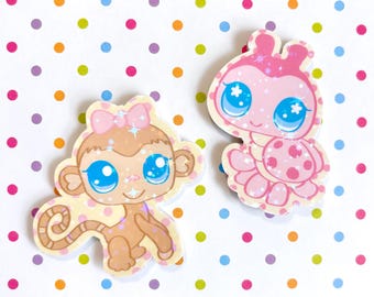 lps inspired holographic vinyl stickers