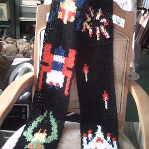 Arcade style Galaga Scarf- made to order slot