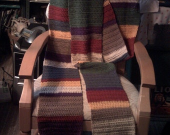 The Doctor in Autumn, full-size 4th Doctor style scarf- made to order slot