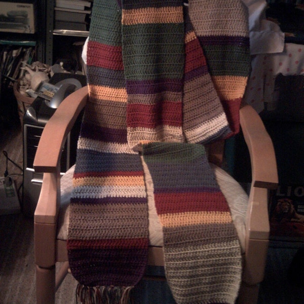 The Doctor in Autumn, full-size 4th Doctor style scarf- made to order slot