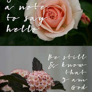 Printable Floral Journal Cards, Inspirational Quote, Bible Verse, Planner Cards, Encouragement Cards, Instant Download Printables, Pink image 3