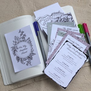 Printable Christian Anxiety Journaling Kit with Prompt Cards, Bible Verses and Quotes image 5