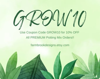1/2 Gallon PREMIUM All Purpose Potting Soil Mix | Fast Draining | Repotting Mix | House Plants Succulents | Ready to Use | FREE SHIPPING