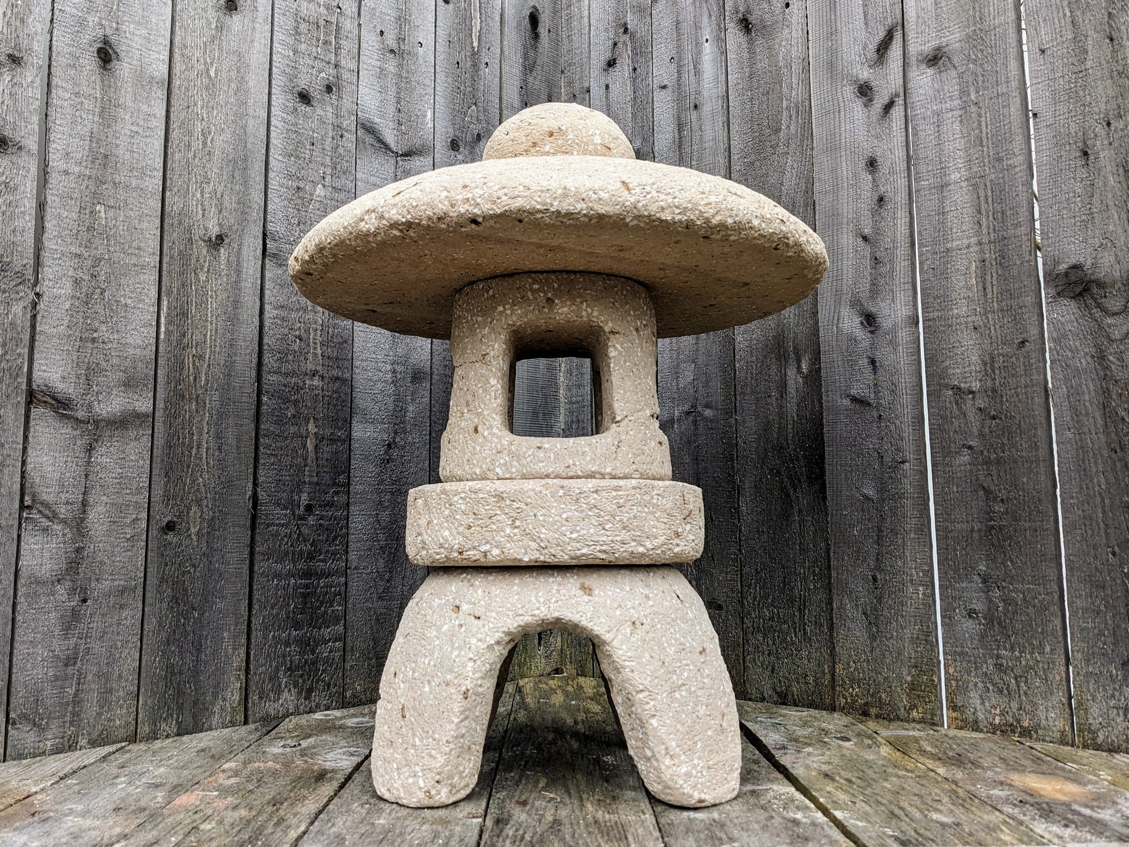 Hypertufa Garden Lantern 18 or 24 Tall | Japanese Style Hypertufa Garden Lantern 18 or 24 Tall | Japanese Style