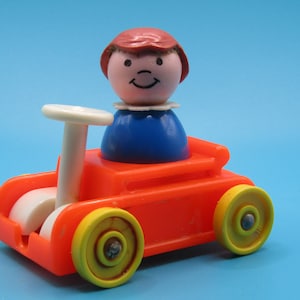 フィッシャープライス 1970年代 リトルピープル ガール＆ゴーカート