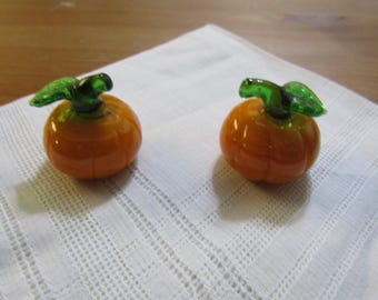 Zestaw 2 mini dyń szklanych