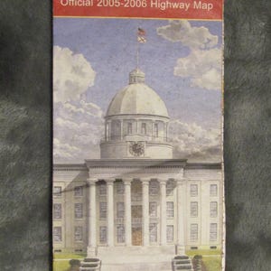 Alabama Straßenkarte/ Reiselandkarte 2005
