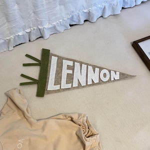personalized name pennant