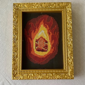 Cross stitch pattern Agatha All Along Alice Wu Protection Witch’s Carnelian geode counted cross stitch pattern easy Pattern Keeper friendly