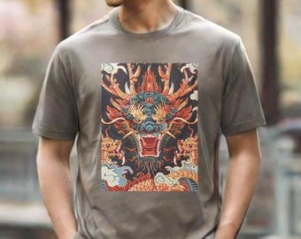 Chinese Dragon Tee | Ancient Mythology Art | XS-5XL | Asian Dragon Graphic Unisex t-shirt