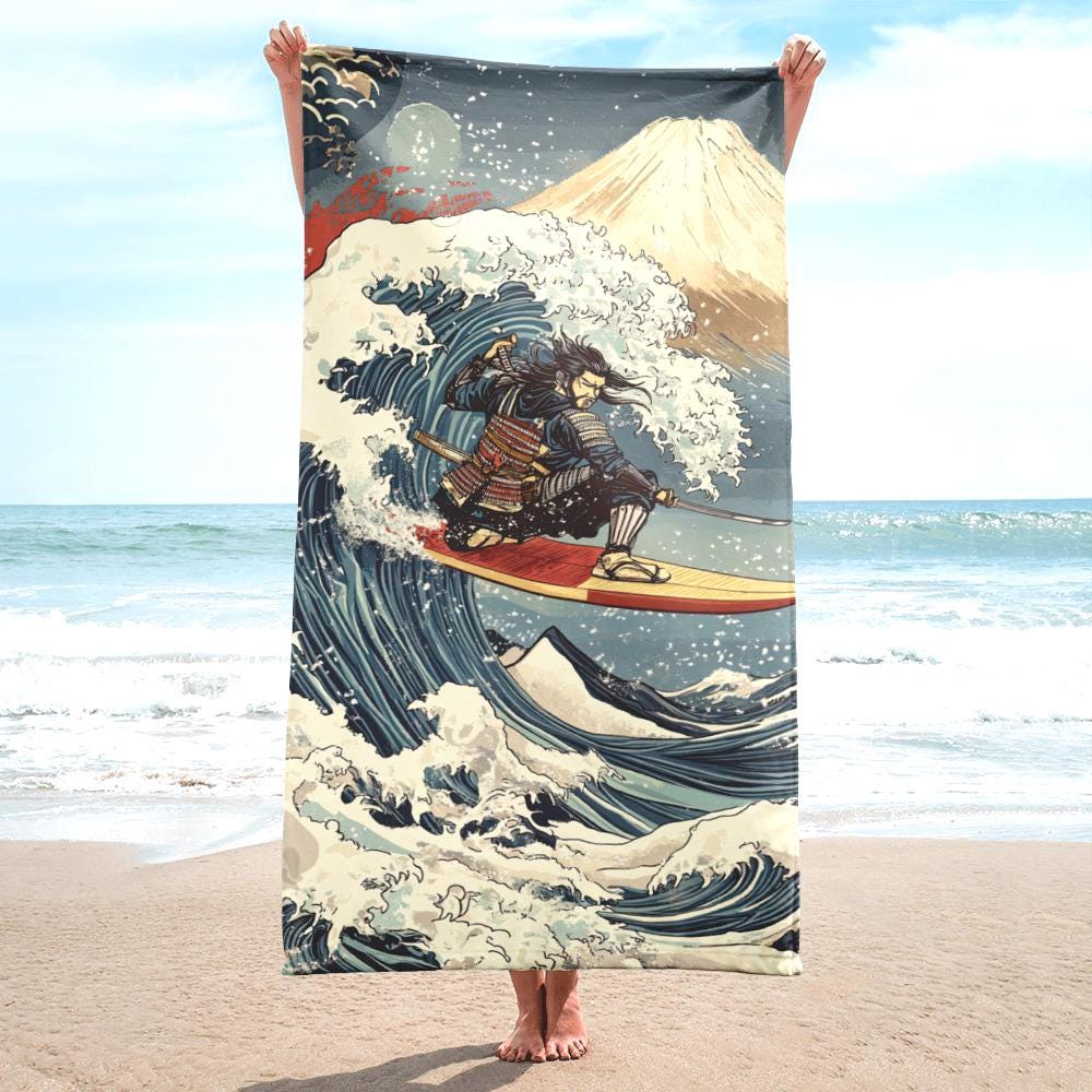 Vintage Surfer Towel - Etsy