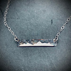 Mountain Range Bar Necklace