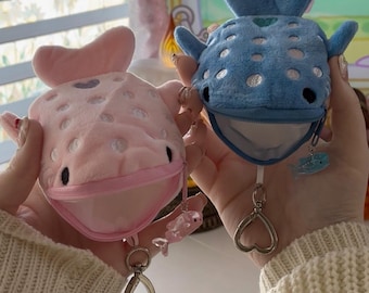 Keychain, Coin Purse, Heart, Whale Shark, Birthday Gift, Christmas Gift, Gifts for Her, Handmade Jewelry, Gifts for Friend