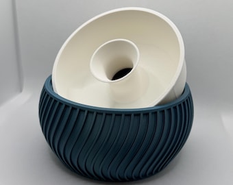 Stylish pistachio bowl with collection compartment – Snack Bowl