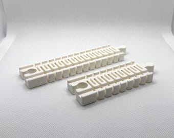 Flexible wooden railway tracks compatible with BRIO & IKEA