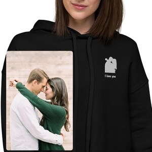 Personalized Crop Hoodie Sweatshirt