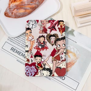 Red Betty Boop Kindle Case Custom With/Without Hand Strap For Kindle Paperwhite 12th/11th,Kindle 2022/2024,Colorsoft Case,Personalized Gift