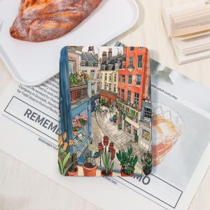 European Street View Kindle-Hülle mit / ohne Gurt für Kindle Paperwhite 12th/11th, Kindle 2022/2024, Colorsoft Case, personalisiertes Geschenk