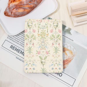 European Classical Plants Kindle Case Custom With/Without Hand Strap For Paperwhite 12th,Kindle 2022/2024,Colorsoft Case,Personalized Gift