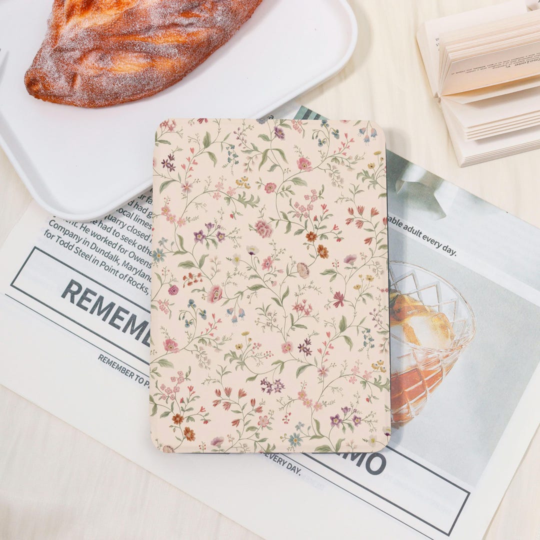 Vintage Floral Kindle Case Custom With/without Hand Strap for Kindle ...