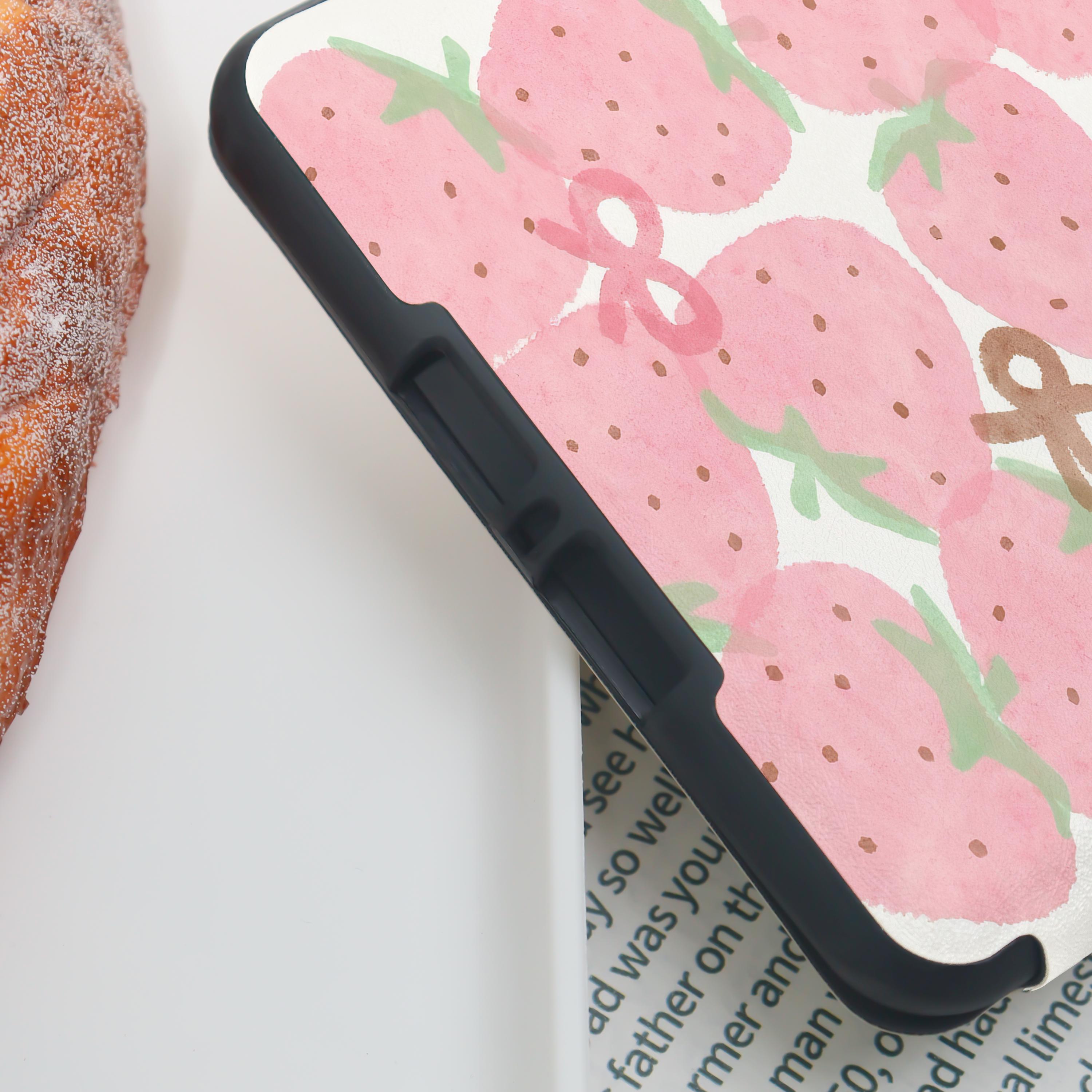 Spring Style Pink Cute Strawberry Customized Kindle Case Custom With ...