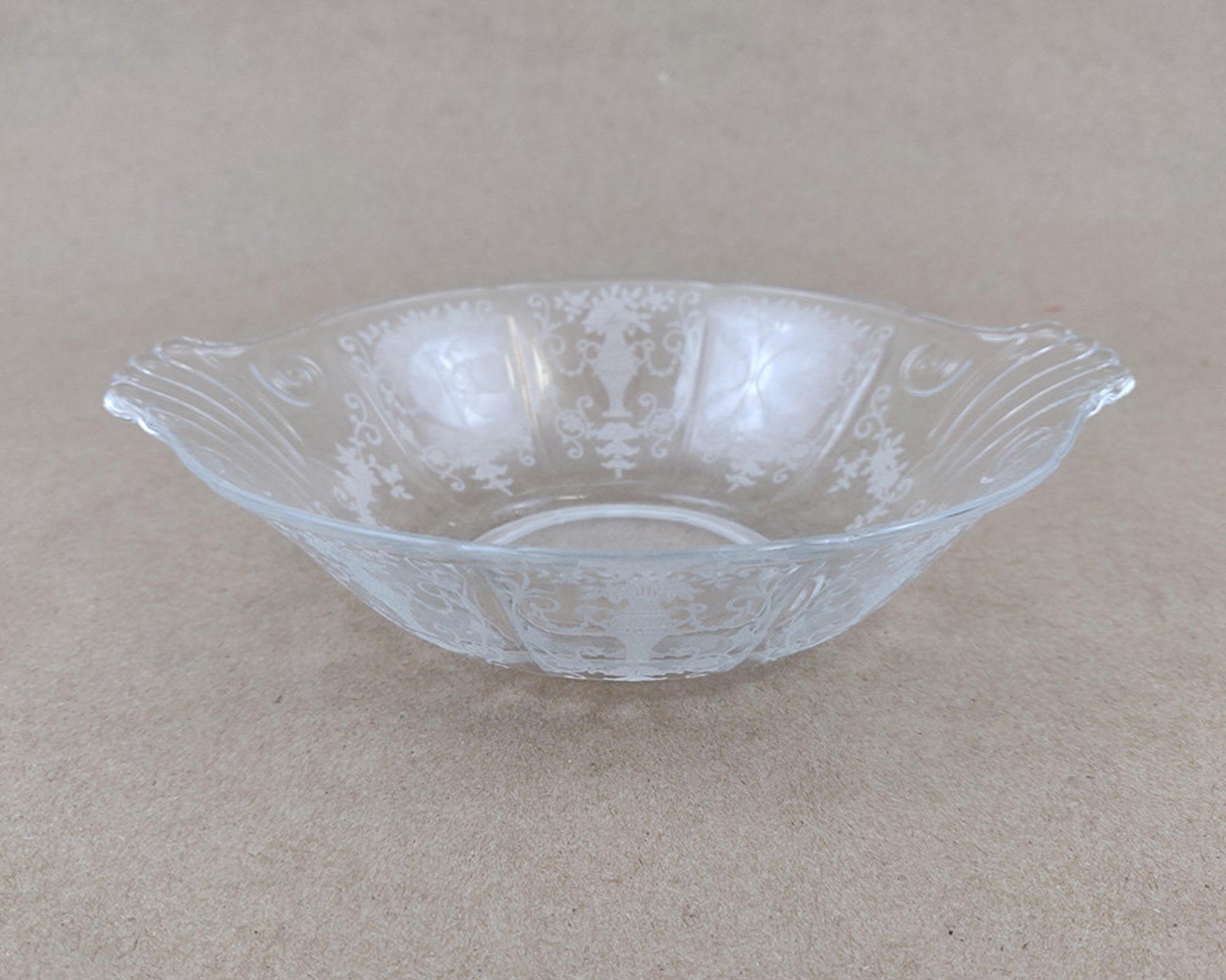 Fostoria Florentine 6inch Bowl with Handles Cereal Bowl Etsy