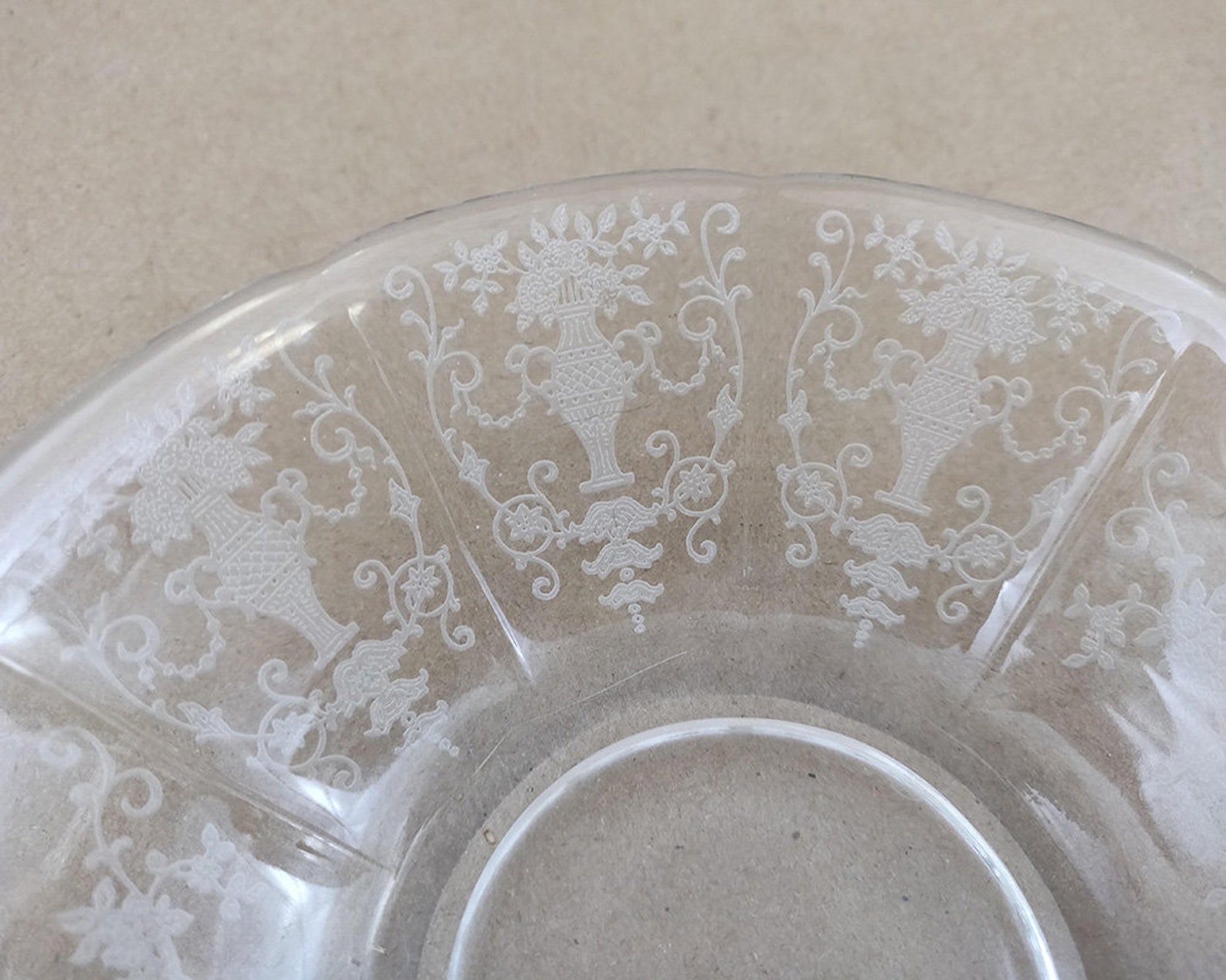 Fostoria Florentine 6inch Bowl with Handles Cereal Bowl Etsy