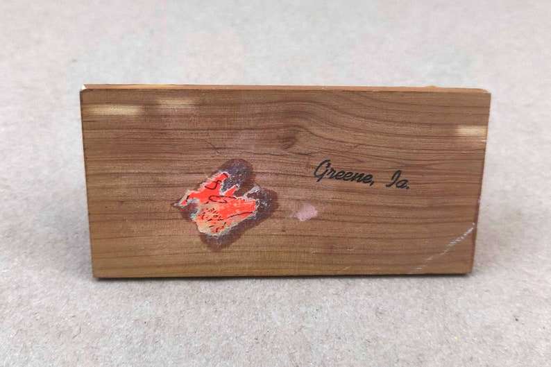 Souvenir Deer Thermometer from Greene Iowa Deer Knick Knack Souvenir Thermometer