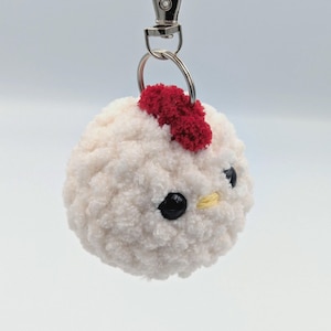 Mini llavero de peluche de pollo