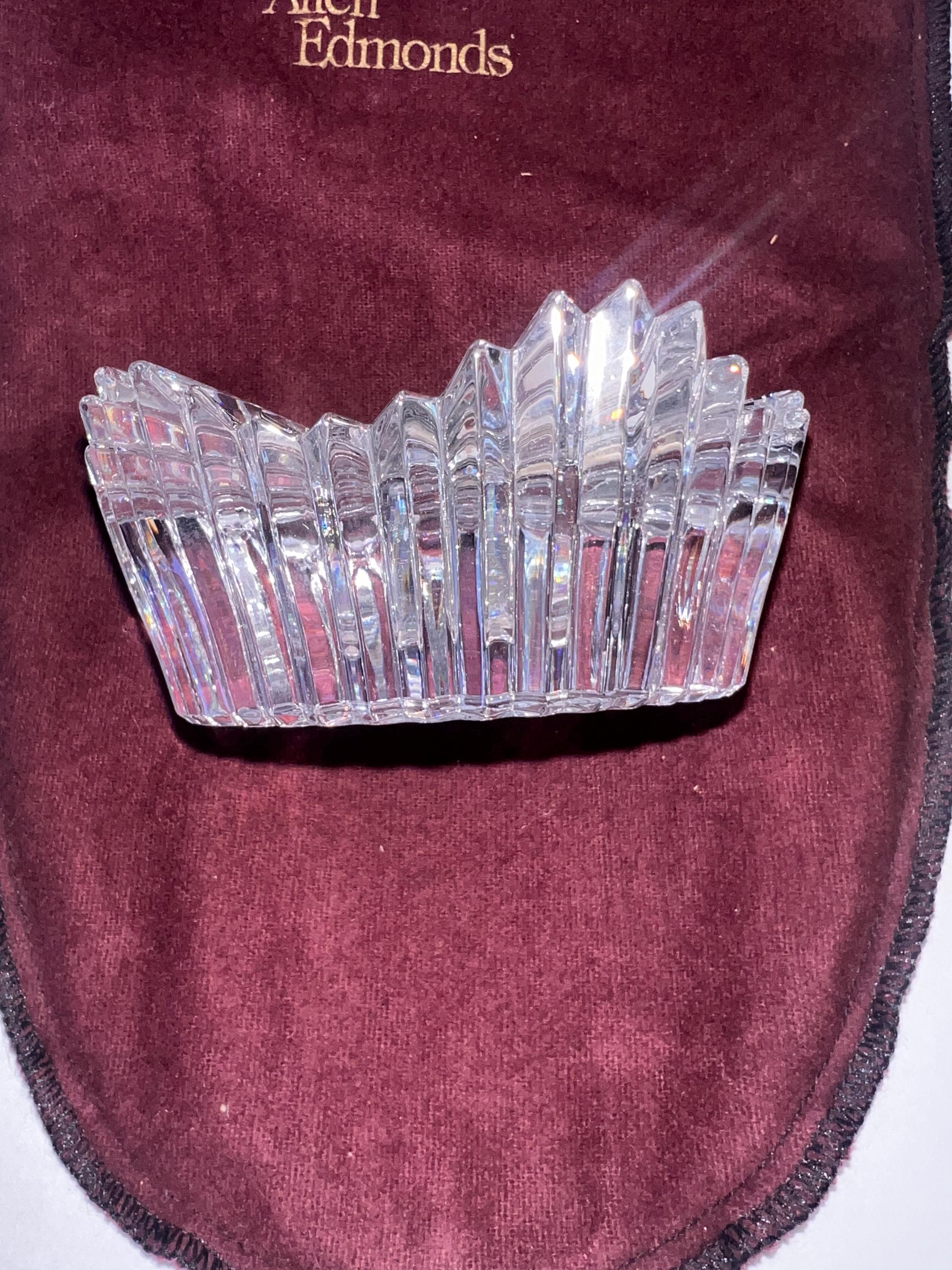 Mikasa Starburst Lead Crystal Taper Candle Holder. Made in Austria 