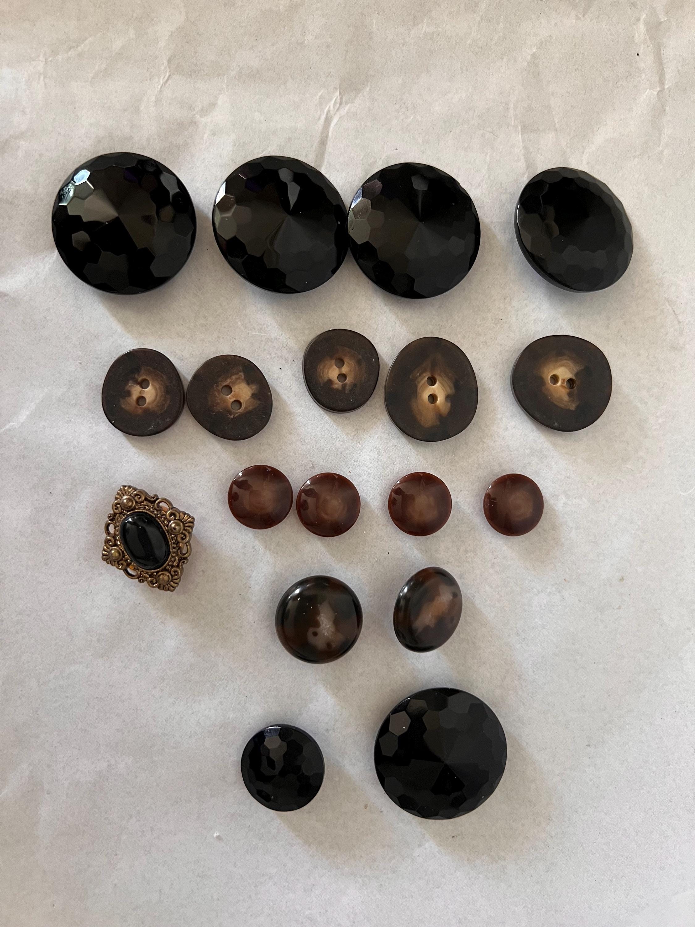Antique Small & Medium Buttons, Assorted Lot of 18 - Etsy