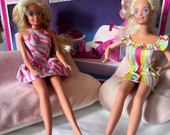 Vintage 1966 Lot of  2 Blonde Barbies, and Barbie Dream Couch