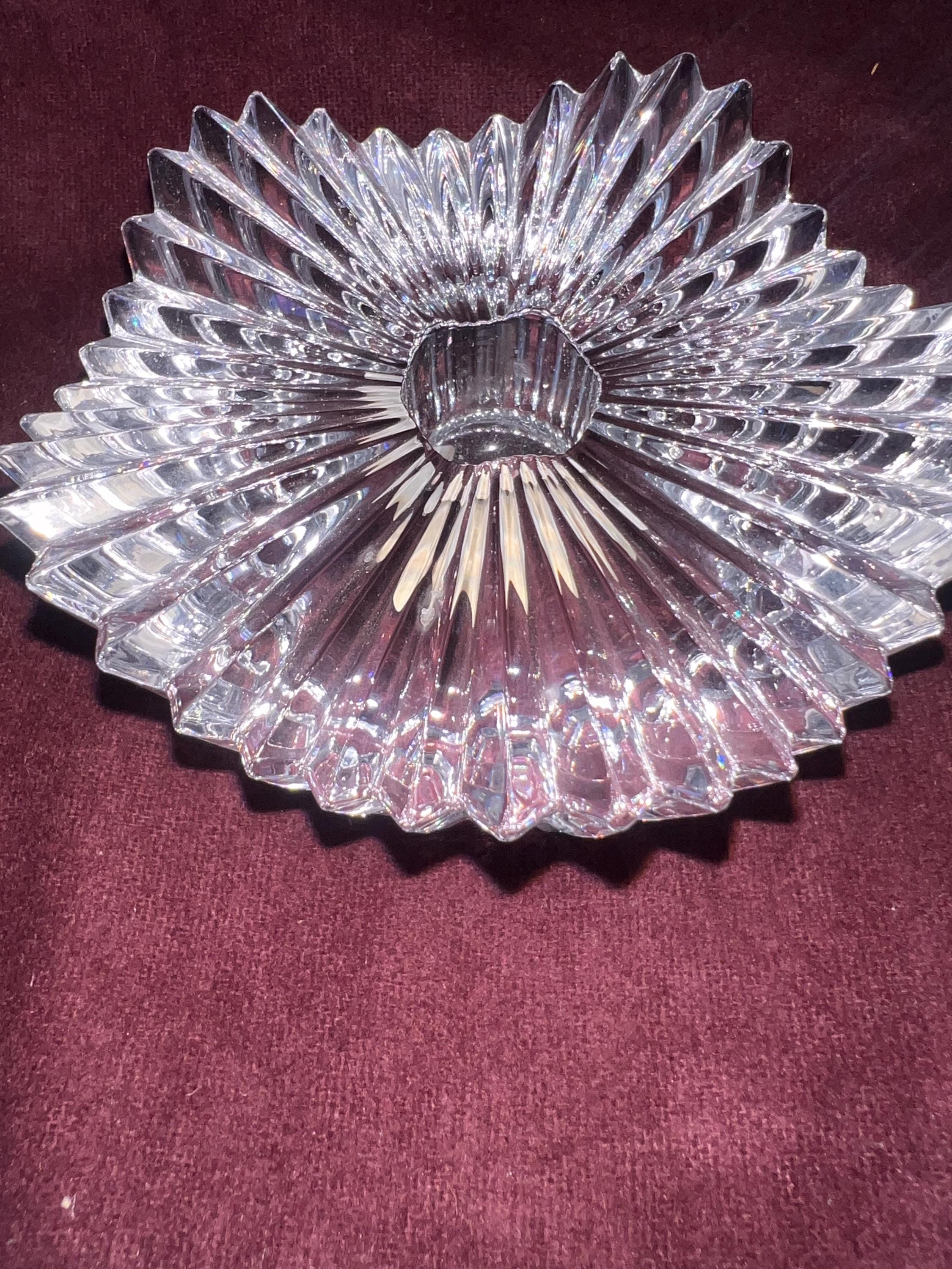 Mikasa Starburst Lead Crystal Taper Candle Holder. Made in Austria 