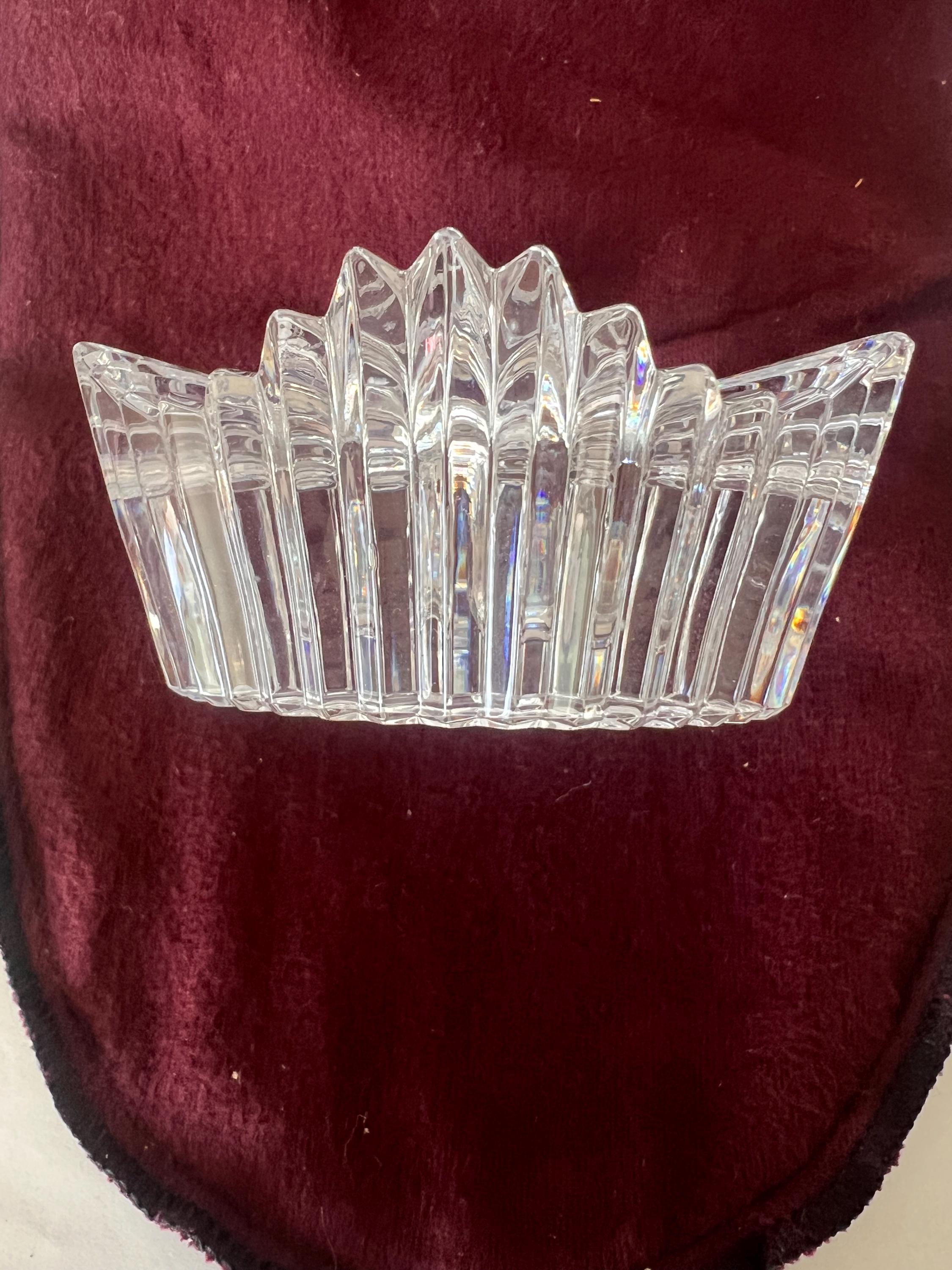 Mikasa Starburst Lead Crystal Taper Candle Holder. Made in Austria 