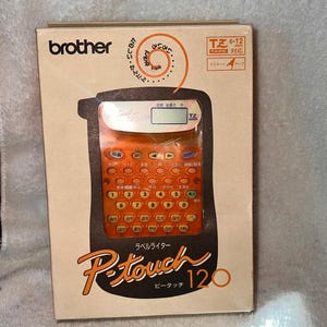Brother P-Touch, Label Writer 120, Farbe Orange, BAND Sz 6 - 12 mm, Japan Brother Ptouch 120ータッチ120 deckel ータッチ120 deckel ータッッ