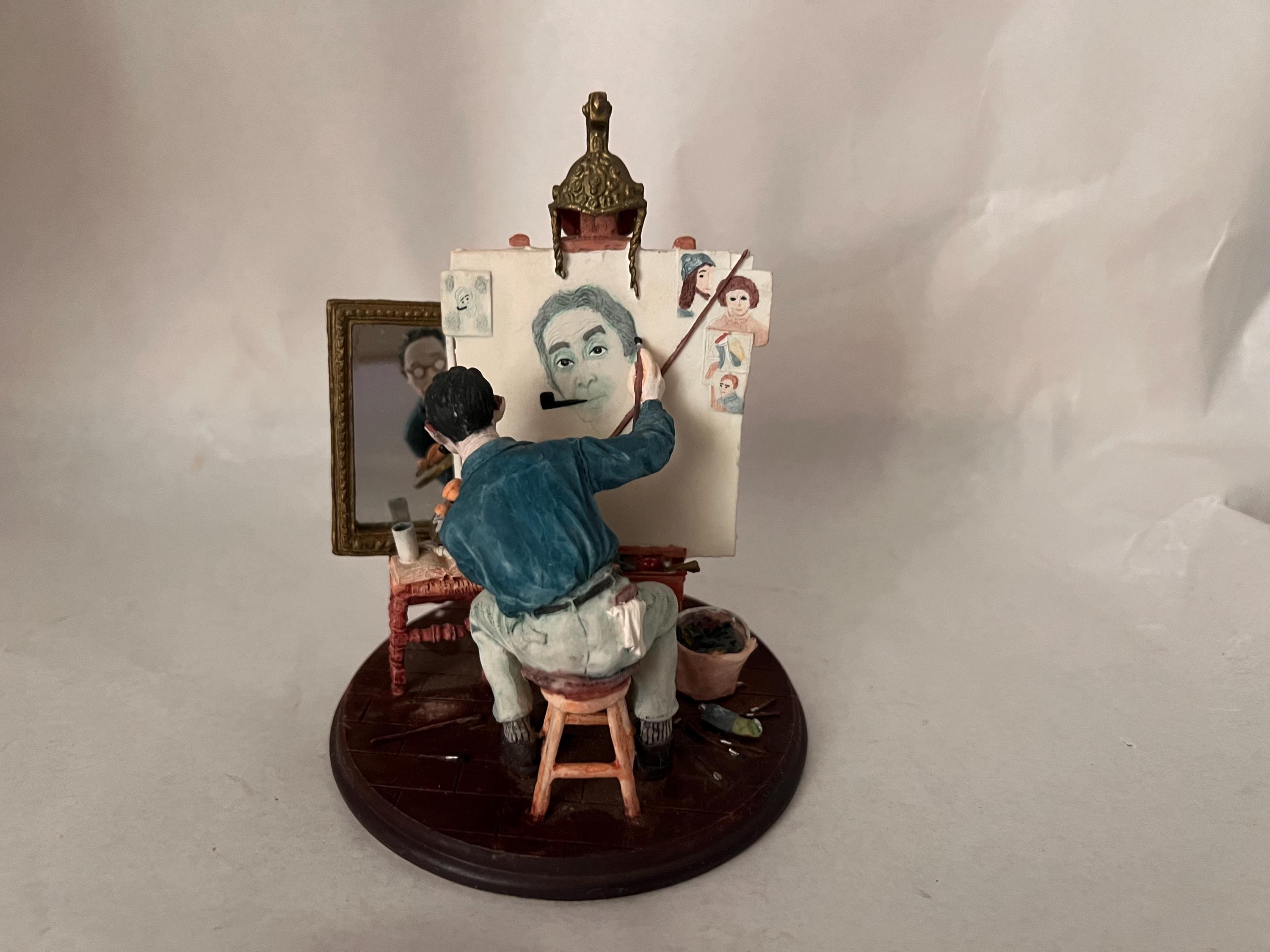 Norman Rockwell Triple Self Portrait - Etsy
