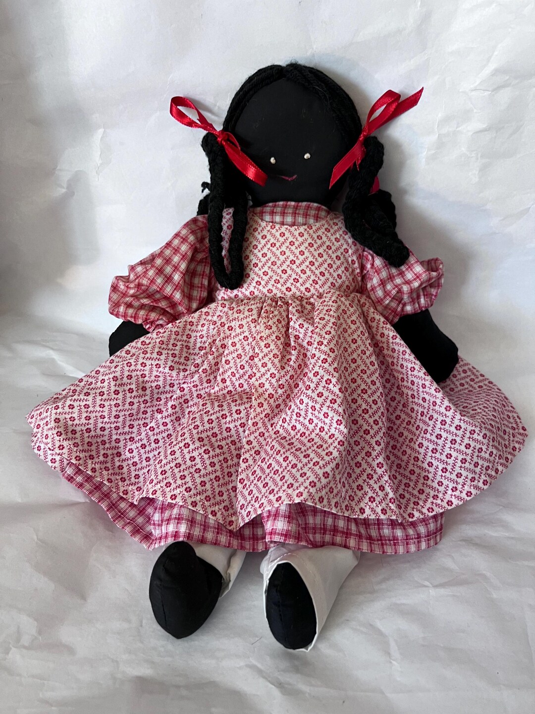Vintage Folk Art African American Primitive Rag Doll, 15.5” - Etsy